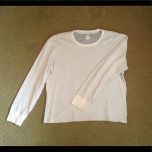 Gap long sleeve waffle shirt